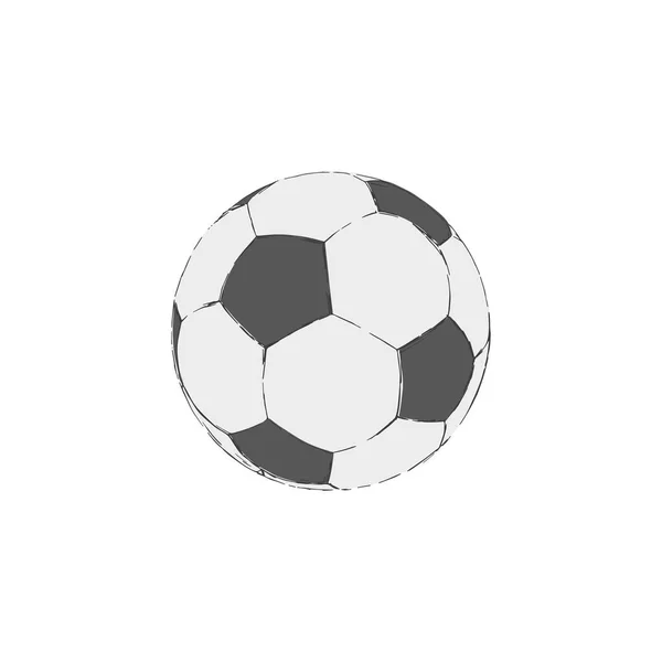 Icône Vectorielle Football Balle Football Dessinée Main — Image vectorielle
