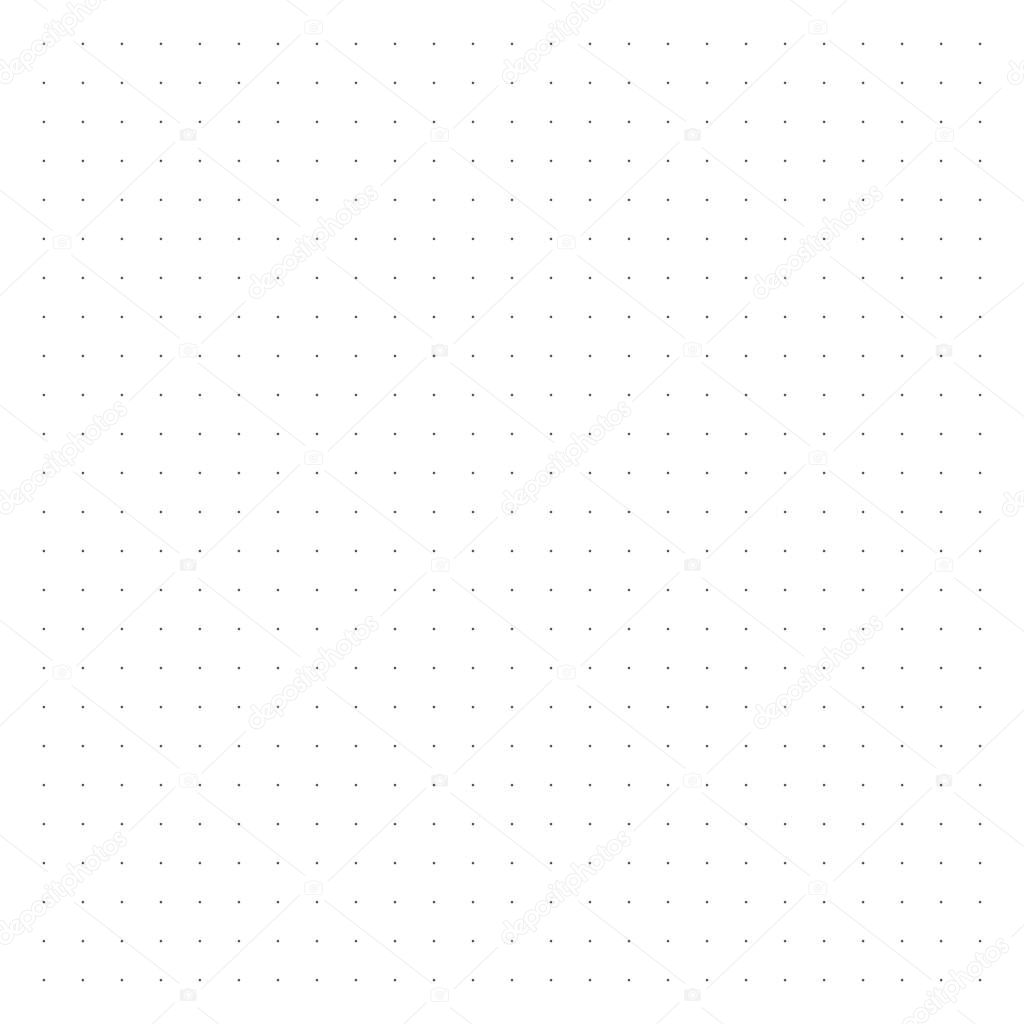 Sheet of gray dots on a white background. Perfect for planner, notebook, school, print.