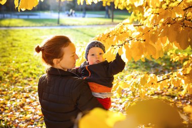 sonbahar Park aile. 