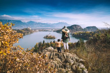 Lake Bled, Slovenya, Europe aile arıyorum seyahat 