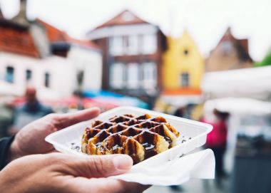 Geleneksel Belçika tatlı, pasta - Belçika ile lezzetli gözleme 