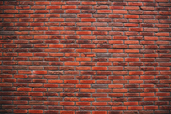 旧式红砖墙的背景. — 图库照片