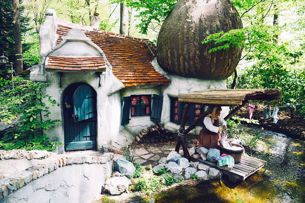 Fantasy themed park Efteling in Netherlands.