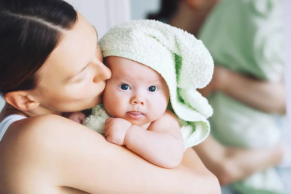 Cutest Baby After Bath With Towel On Head Stock Images Page Everypixel