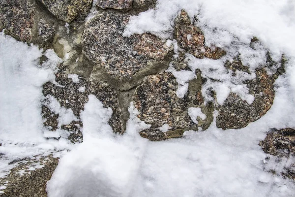 Fondo Piedra Nieve Textura —  Fotos de Stock