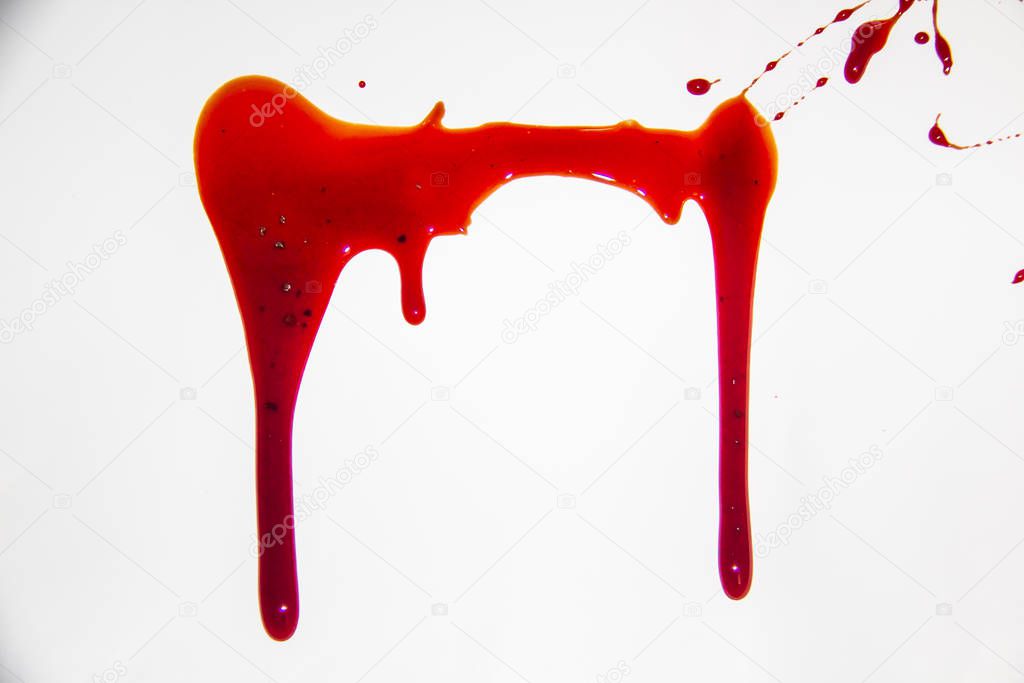 a blood flowing down. Bloody background