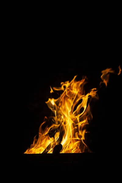 Peligro Fuego Sobre Fondo Oscuro Fondo Del Fuego Patrón Fuego —  Fotos de Stock