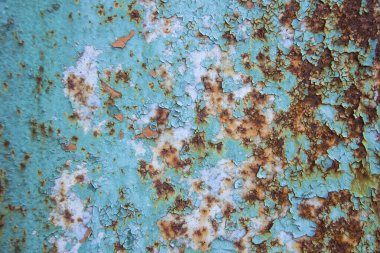 Grunge paslı arka plan. Kompozisyon tasarımda kullanılabilir. Paslı eski metalin arka planı