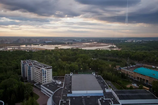 Gorky Park Millennium Bridge Kazan Tatárföld — Stock Fotó