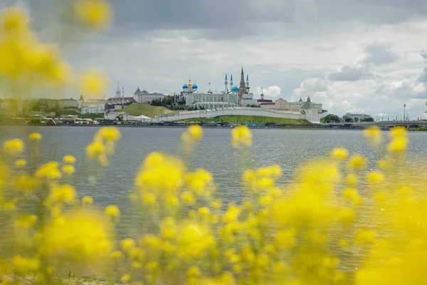 Казанский Кремль Цветах — стоковое фото