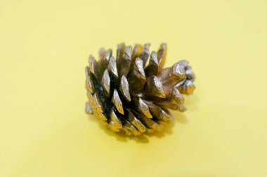 Makro arka planda yeni yıl için Noel ağacı süslemesi