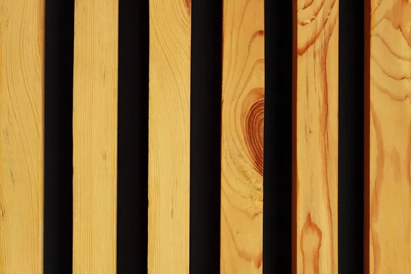 Texture Wooden Slats Black Spaces Background — Stock Photo, Image