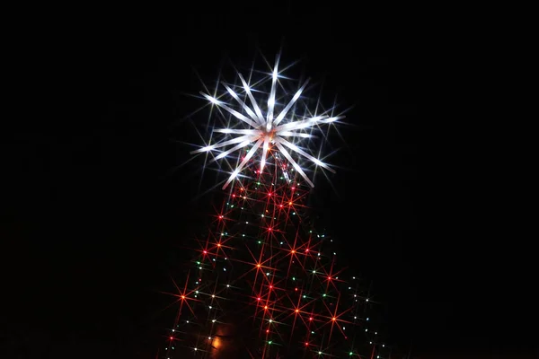 Weihnachtsbeleuchtung Amerika — Stockfoto