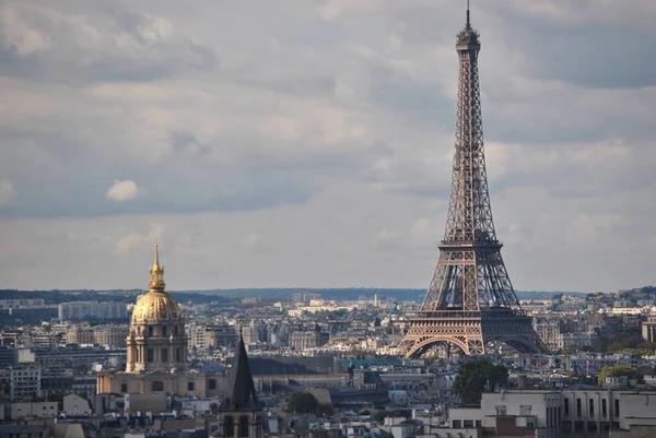 Une Vue Notre Dame Ville Paris Autour Tour Eiffel — Photo