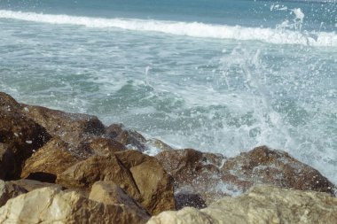 Akdeniz sörfünün fotoğrafı Ashkelon Marina, İsrail 'de çekildi..