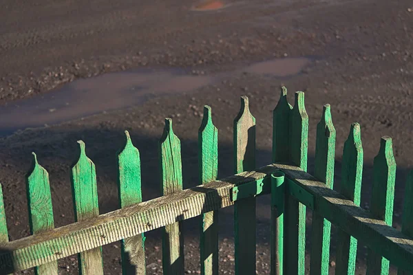 Sarok Zöld Kerítés Közelében Ház — Stock Fotó