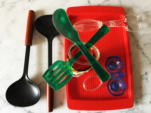 Groupe d'outils de cuisine vintage — Photo