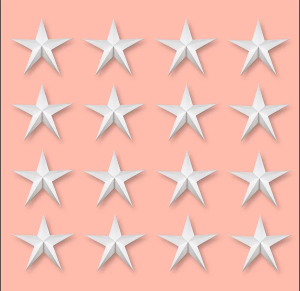 Несколько звезд на розовый — стоковое фото