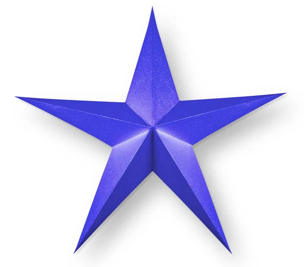 Blue star on white — Stock Photo, Image