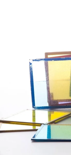 Enkele gekleurde glazen — Stockfoto