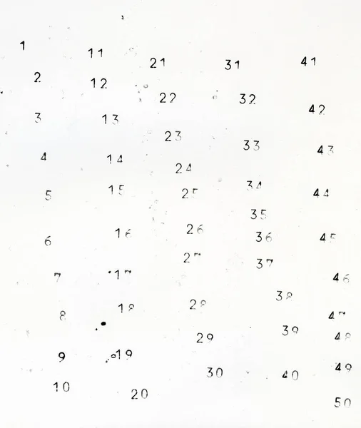 Varios números en blanco — Foto de Stock