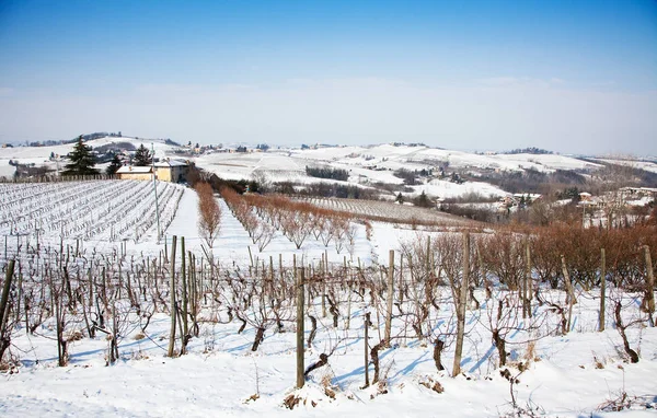 Vinter i Piemonte, Italien — Stockfoto