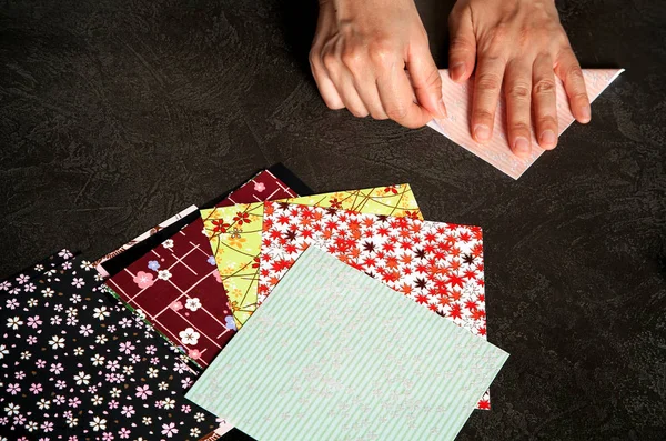 Making origami — Stock Photo, Image