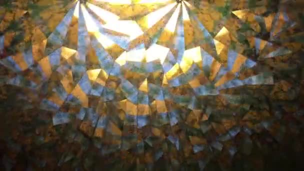 Kaleidoskop Hintergrund Dreharbeiten Mit Einem Echten Kaleidoskop Vielfarbig — Stockvideo
