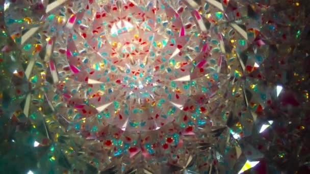 Abstraktní Pestrobarevné Pozadí Zobrazení Kaleidoskopu — Stock video