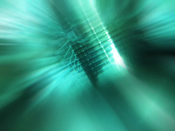 Abstract fast zoom motion background. Green and black