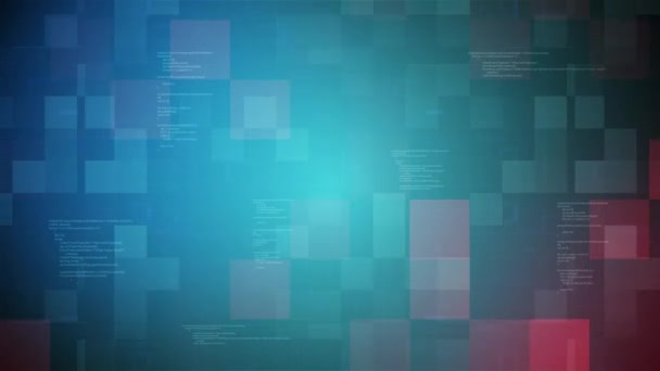 Cybersécurité ou arrière-plan d'animation de piratage. Ouverture du titre 