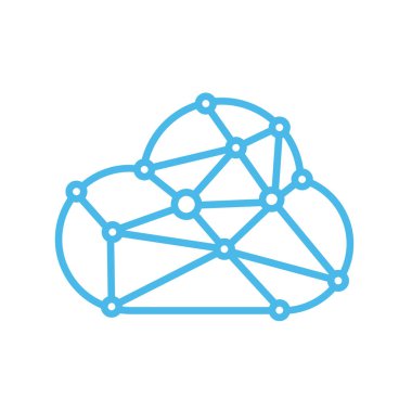 Bulut Bağlantı logo tasarım şablonu