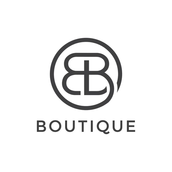 Carta Para Plantilla Diseño Logotipo Boutique — Archivo Imágenes Vectoriales