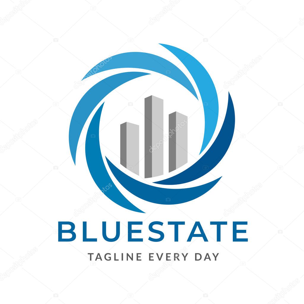Twister estate logo design template