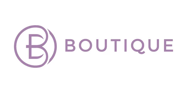 Design Initial Logo Pour Boutique Inspiration Beauté — Image vectorielle