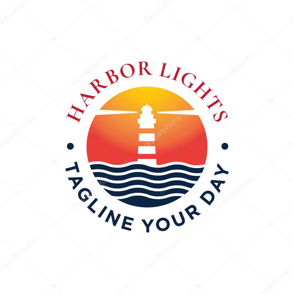 Harbor business logo design template