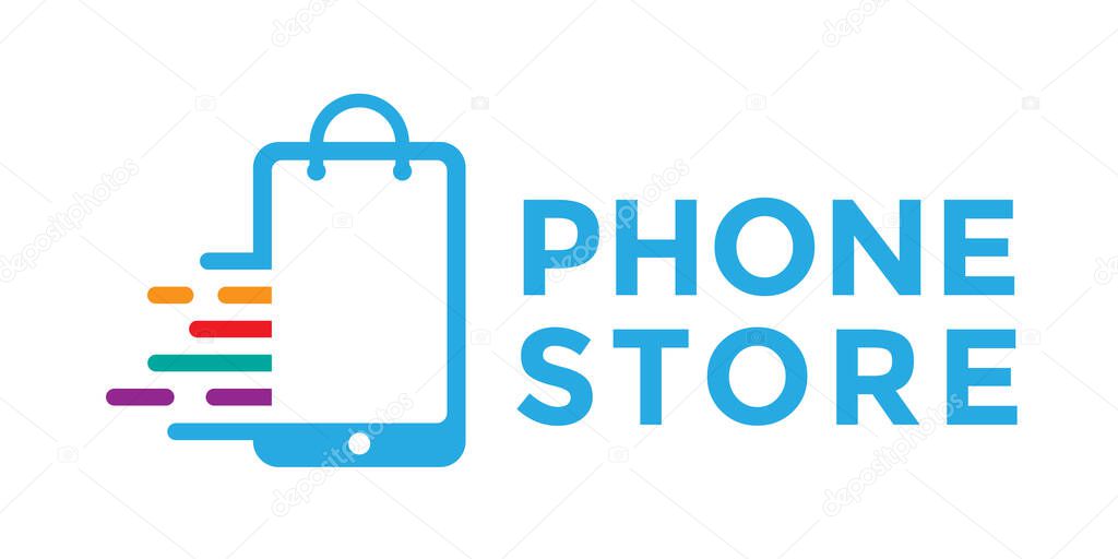 Smartphone shop sale logo design