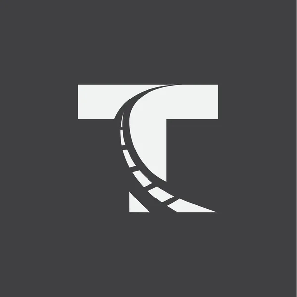 Letter Way Logo Design Template — Stock Vector