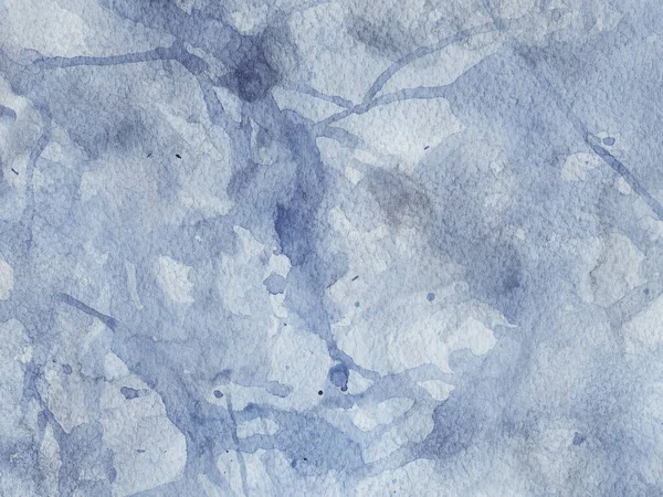 Ручная Роспись Абстрактный Акварельный Влажный Синий Черный Фон Пятнами Акварель — стоковое фото