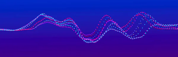 Sound Wave Element Abstract Blue Digital Equalizer Big Data Visualization — Stock Photo, Image