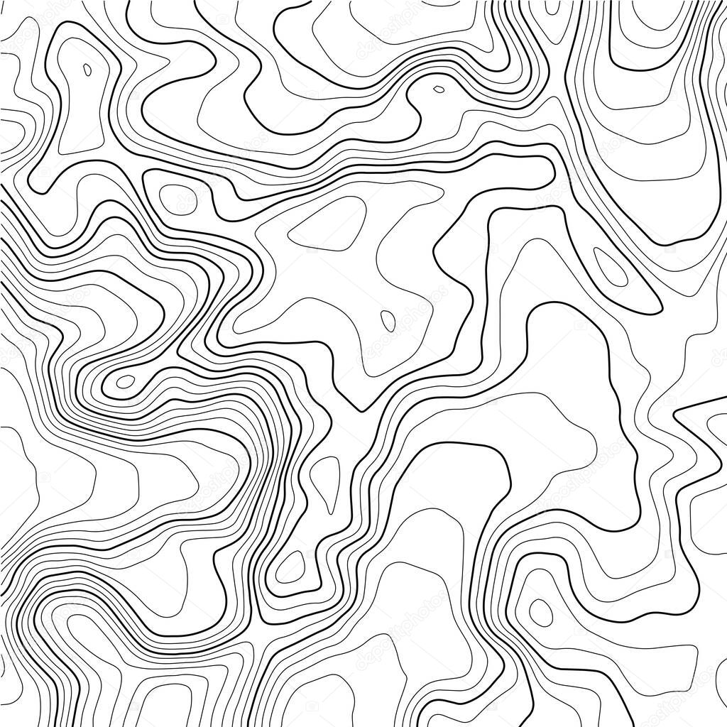 Topographic map background. Abstract illustration