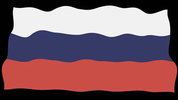 Русский Флаг Государственный Российский Флаг Флэг Фон Векторная Иллюстрация — стоковый вектор