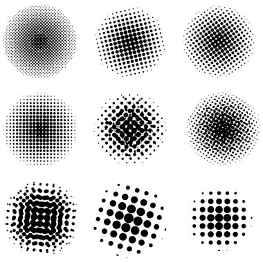 Yarıton ayarlandı. Siyah çember yarım ton