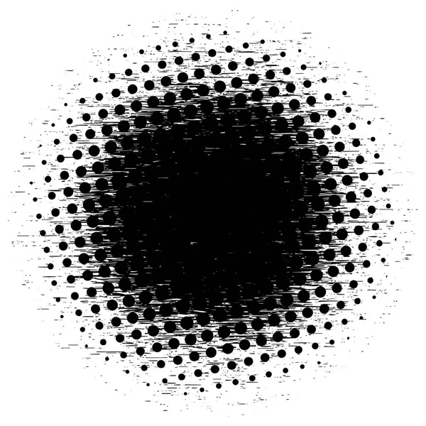 Halftone Black Circle Circle Halftone — 스톡 벡터