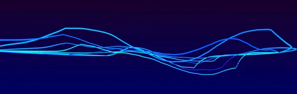Schallwellenelement Abstrakter Blauer Digitaler Equalizer Visualisierung Von Big Data Dynamischer — Stockfoto