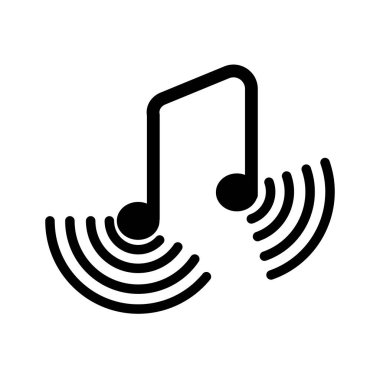 Ses dalgası. Ses dijital dengeleyici. Ses eşitleyici simgesi logosu.