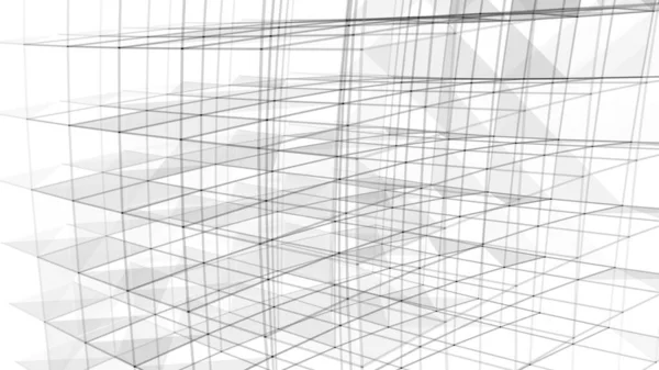摘要背景 摘要连接网点和线条的摘要 多边形现代图案 矢量说明 — 图库矢量图片