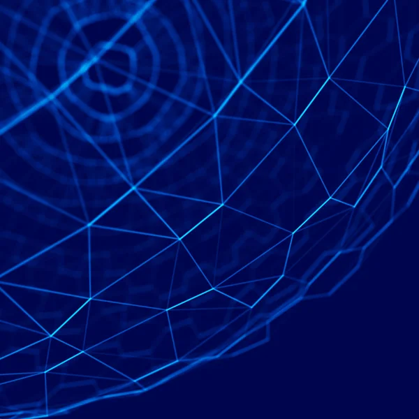 Futuristic Blue Hexagon Background Futuristic Honeycomb Concept Pattern Wallpaper Design — Stock Photo, Image