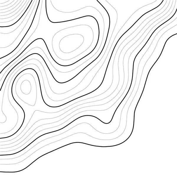 Топографический Контур Карты Фона Контурный Фон Топографической Карты Художественный Дизайн — стоковый вектор