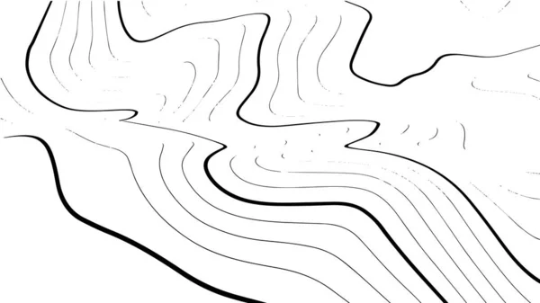 Onda Mapa Topográfico Contorno Design Arte Fundo Mapa Grade Ilustração — Vetor de Stock